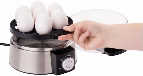 Cloer 6070 Eierkocher Edelstahl/schwarz – Bild 5