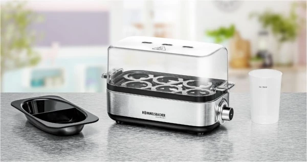 Rommelsbacher ER 600 Eierkocher Edelstahl/schwarz – Bild 4