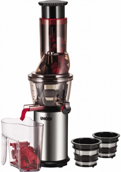 Unold 78265 Entsafter Slow Juicer 3in1 Edelstahl/schwarz – Bild 2