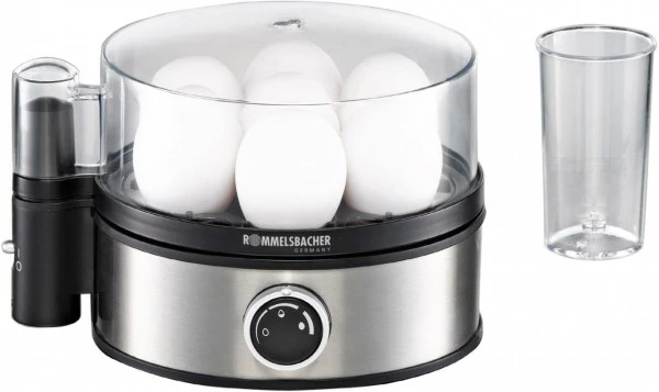 Rommelsbacher ER 400 Eierkocher Edelstahl/schwarz