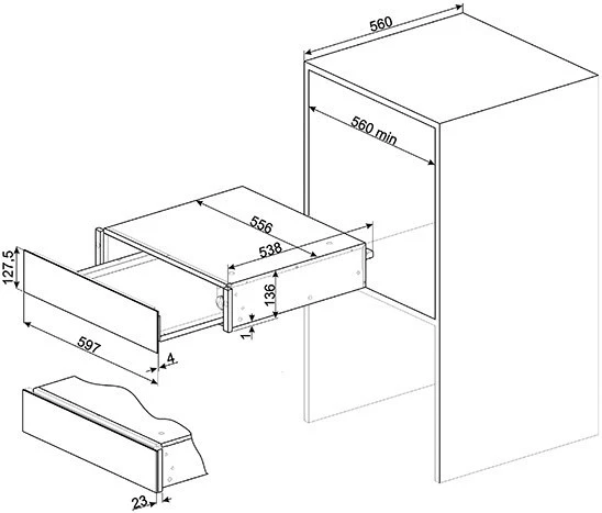 Smeg CPR915X Speisen-/Geschirrwärmer Edelstahl – Bild 2