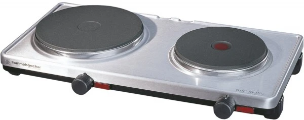Rommelsbacher AK 3099/E Doppelkochplatte Edelstahl