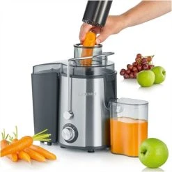 Severin ES 3566 Entsafter Edelstahl-schwarz -Rommelsbacher shop 214dbe7f a98a 40d3 b8ab 673ef1ca19d1 600x600