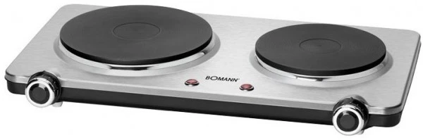 BOMANN DKP 5033 E CB Doppelkochplatte Edelstahl
