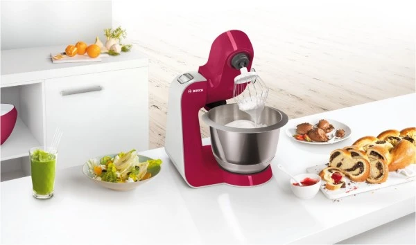 Bosch MUM58420 Küchenmaschine Diamant Rot/silber 5 Bosch MUM58420 Küchenmaschine Diamant Rot/silber – Bild 3