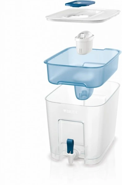 BRITA Wasserfilter-Station Flow Wasserfilter Blau – Bild 2