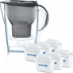 BRITA Marella Cool + 6 Maxtra+ Tischwasserfilter Graphit