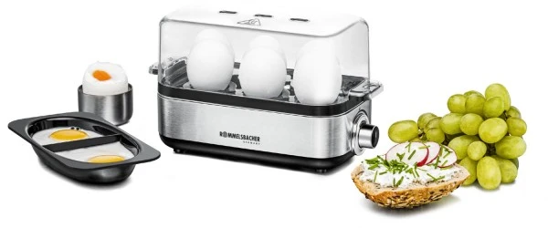 Rommelsbacher ER 600 Eierkocher Edelstahl/schwarz