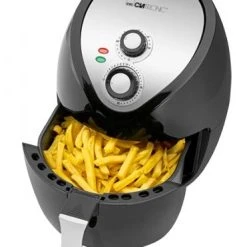 Clatronic FR 3699 H Heißluft-Fritteuse Schwarz/silber