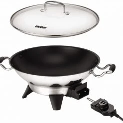 Unold 48736 Edel Elektro-Wok Edelstahl