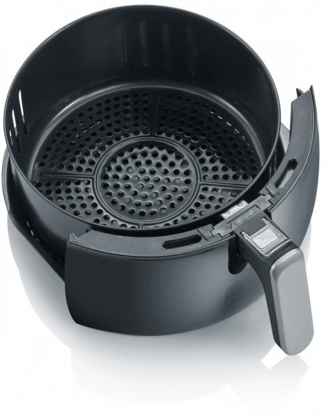 Severin FR 2445 Heißluft-Fritteuse XXL Schwarz/silber-metallic – Bild 4