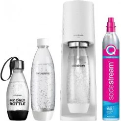 SodaStream Terra Vorteilspack Mit 3 Flaschen Trinkwasser-Sprudler Weiß