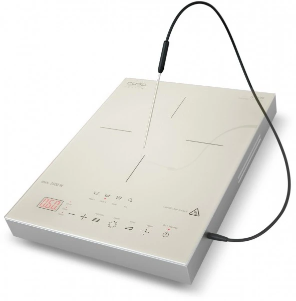 Caso TC2100 Thermo Control Induktionskochplatte Silber 3 Caso TC2100 Thermo Control Induktionskochplatte Silber