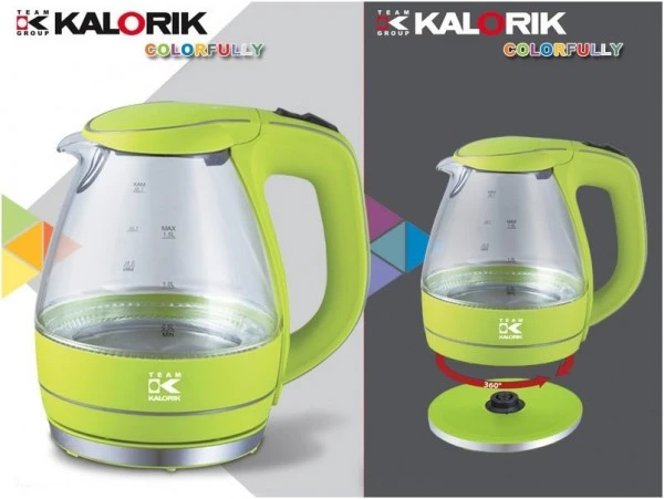 Kalorik TKG JK 1022 AG Wasserkocher Apfelgrün – Bild 3