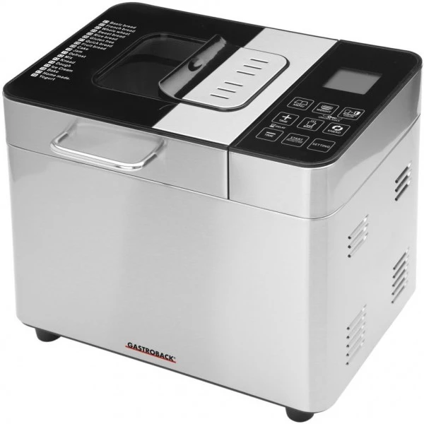 Gastroback Design Brotbackautomat Advanced Brotbackautomat Edelstahl/schwarz