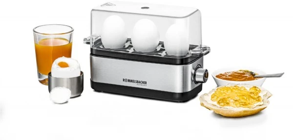 Rommelsbacher ER 300 Eierkocher Edelstahl/schwarz