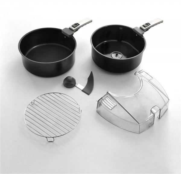 DeLonghi FH 1396/1 Multifry Extra Chef Plus Heißluft-Fritteuse Anthrazit/weiß – Bild 3