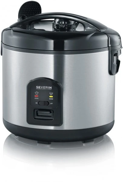 Severin RK 2425 Reiskocher Edelstahl-gebürstet/schwarz