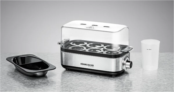 Rommelsbacher ER 600 Eierkocher Edelstahl/schwarz – Bild 3