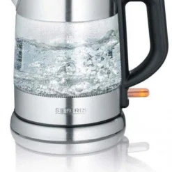 Severin WK 3468 Wasserkocher Glas/edelstahl Gebürstet/schwarz