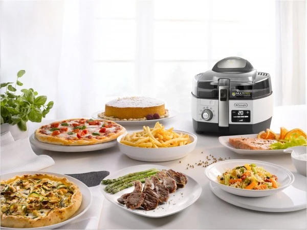 DeLonghi FH 1396/1 Multifry Extra Chef Plus Heißluft-Fritteuse Anthrazit/weiß – Bild 4