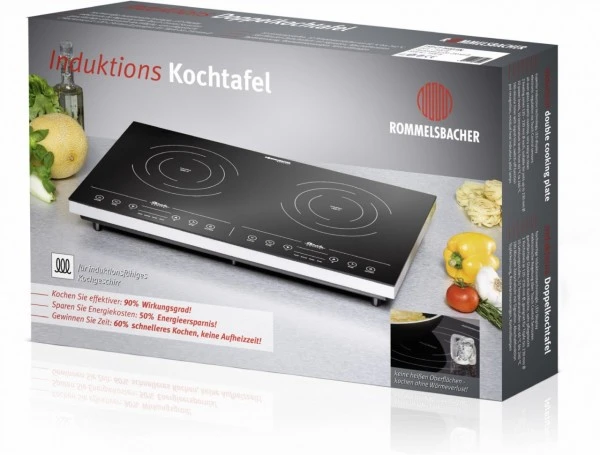 Rommelsbacher CT 3410/IN Induktionskochplatte Edelstahl – Bild 2