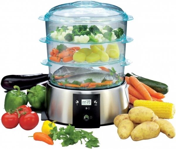Gastroback Design Dampfgarer Edelstahl/transparent