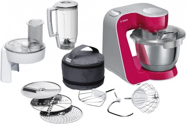 Bosch MUM58420 Küchenmaschine Diamant Rot/silber 3 Bosch MUM58420 Küchenmaschine Diamant Rot/silber