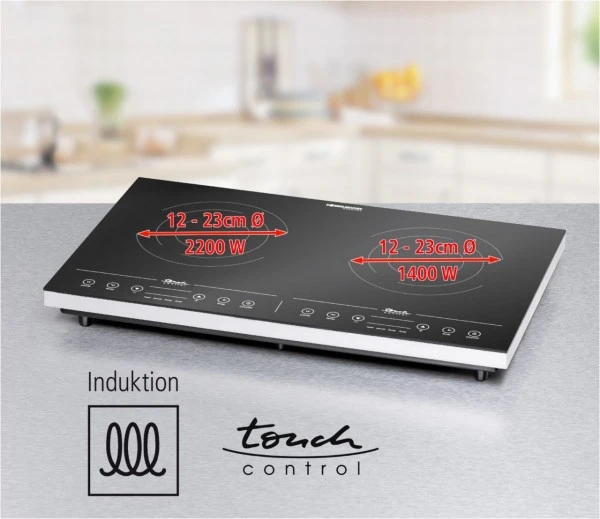 Rommelsbacher CT 3410/IN Induktionskochplatte Edelstahl – Bild 4