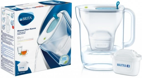 BRITA Wasserfilter-Kanne Style Hellblau Tischwasserfilter – Bild 2