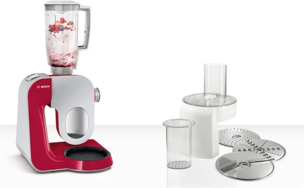 Bosch MUM58720 Küchenmaschine Rot/silber 4 Bosch MUM58720 Küchenmaschine Rot/silber – Bild 2
