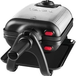Tefal WM756D King Size Waffelautomat Edelstahl/schwarz