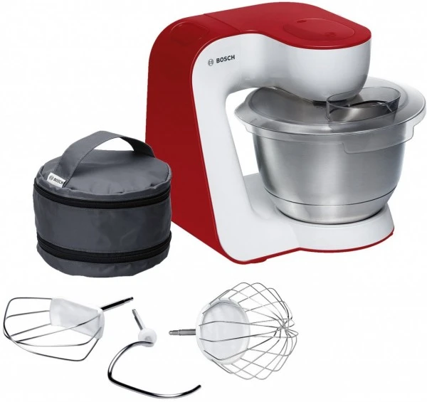 Bosch MUM54R00 Küchenmaschine Weiß/rot 3 Bosch MUM54R00 Küchenmaschine Weiß/rot