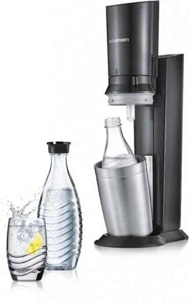 SodaStream Crystal 2.0 Aktionspack 3 Karaffen Trinkwasser-Sprudler Titan – Bild 2