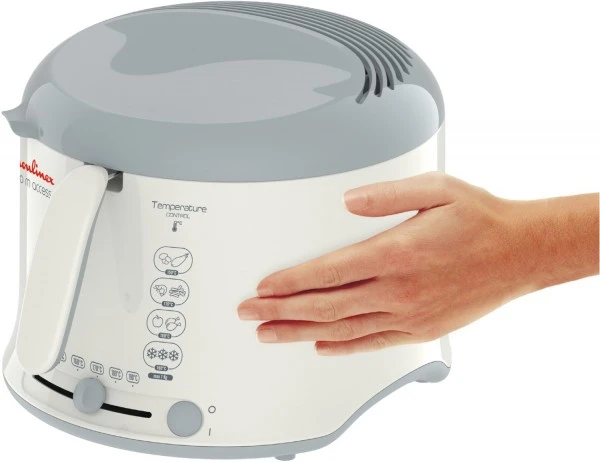 Moulinex AF1211 Uno M Access Fritteuse Weiß/grau – Bild 3