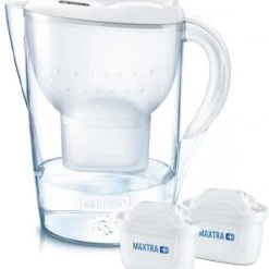 BRITA Marella XL + 2 Maxtra+ Tischwasserfilter Weiß