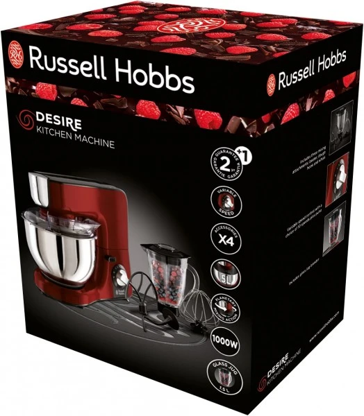 Russell Hobbs Desire Küchenmaschine Küchenmaschine Rot/schwarz 4 Russell Hobbs Desire Küchenmaschine Küchenmaschine Rot/schwarz – Bild 2