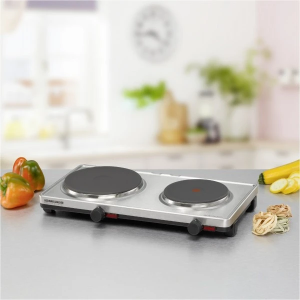 Rommelsbacher AK 3099/E Doppelkochplatte Edelstahl – Bild 2