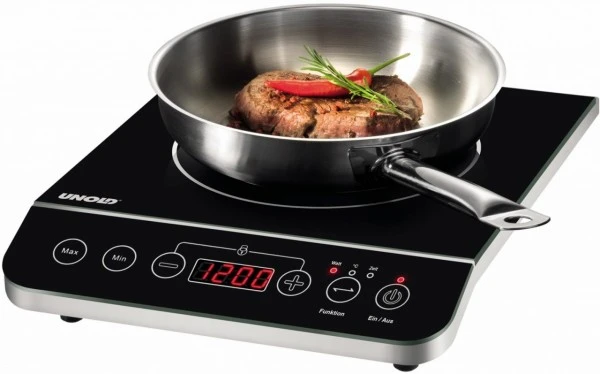 Unold 58105 Induktionskochplatte Elegance Edelstahl/schwarz – Bild 4