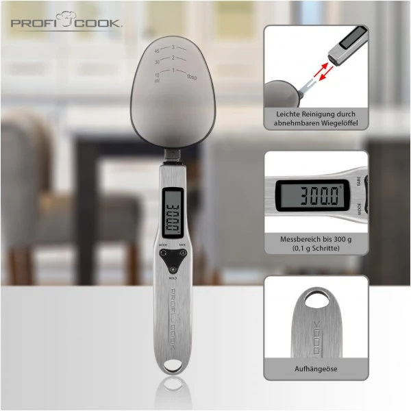 ProfiCook PC-LW 1214 Löffelwaage Edelstahl – Bild 4