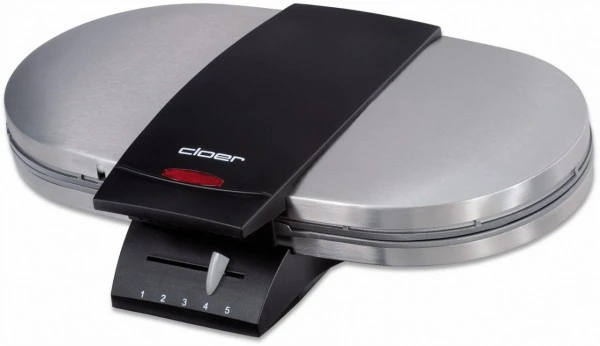 Cloer 1329 Doppelwaffelautomat Waffelautomat Edelstahl Matt