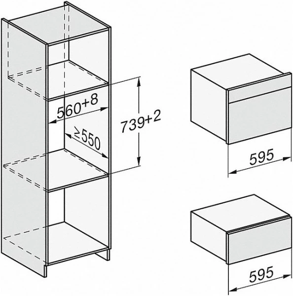 Miele ESW 7020 Speisen-/Geschirrwärmer Brillantweiß – Bild 2