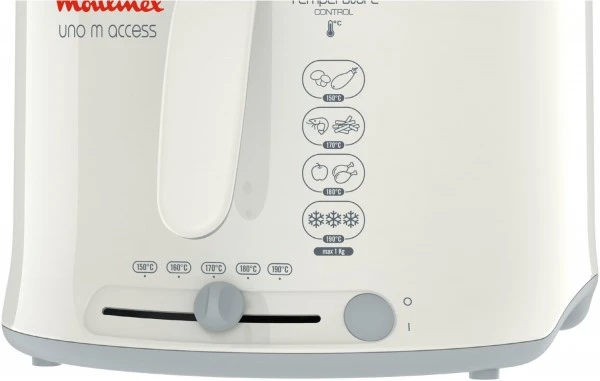 Moulinex AF1211 Uno M Access Fritteuse Weiß/grau – Bild 4