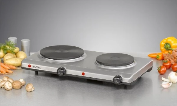 Eltac DK 29 Doppelkochplatte Edelstahl – Bild 4