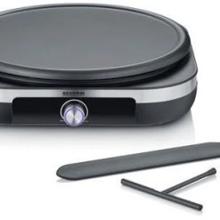 Severin CM 2199 Crepesmaker Edelstahl-gebürstet/schwarz