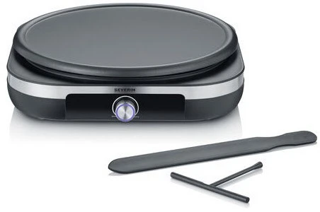 Severin CM 2199 Crepesmaker Edelstahl-gebürstet/schwarz