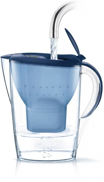 BRITA Wasserfilter-Kanne Marella Blau Inkl. 12 MAXTRA+ Wasserfilter – Bild 2