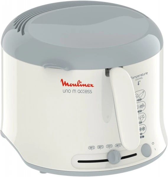 Moulinex AF1211 Uno M Access Fritteuse Weiß/grau – Bild 5