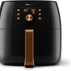 Philips HD9860/90 Airfryer Smart Sensing Heißluft-Fritteuse Schwarz/kupfer