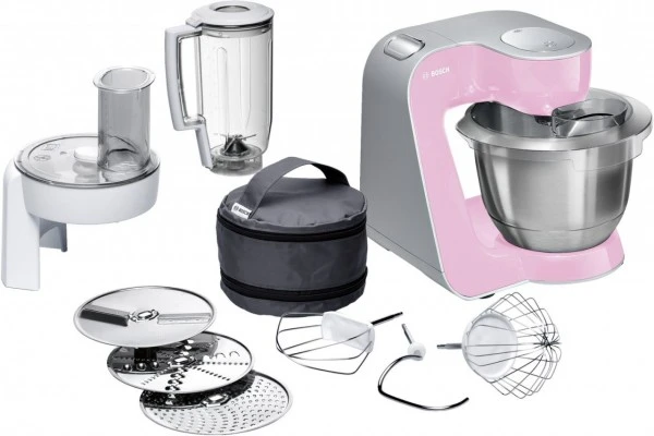 Bosch MUM58K20 Küchenmaschine Gentle Pink/silber 3 Bosch MUM58K20 Küchenmaschine Gentle Pink/silber